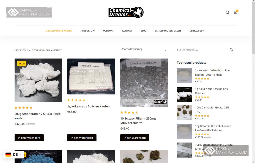 Chemical-dreams.co - erfahrungne und reivew - Foto Produktauswahl Chemical-dreams.co - erfahrungne und reivew - ist der SHop seriös ?